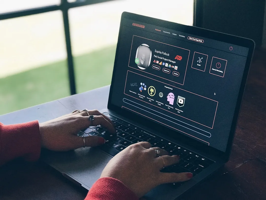 person using laptop computer | Photo by Power Digital Marketing on Unsplash